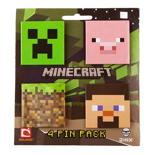 Minecraft Pin 4-Pack